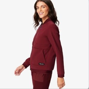 FIGS Mickey Mouse Softshell Jacket Burgundy